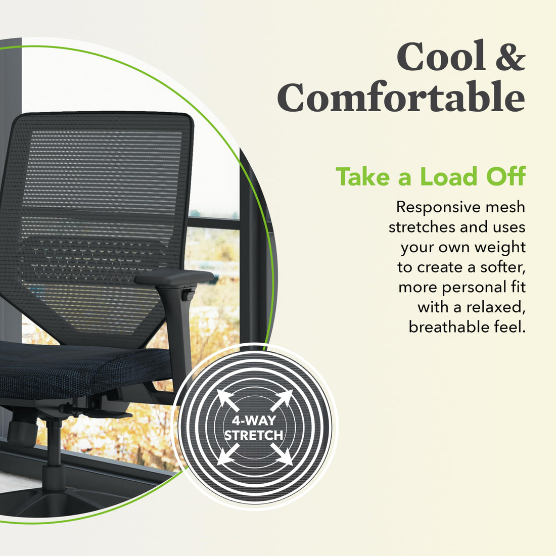 HON Solve Ergonomic Mesh Office Chair, Black