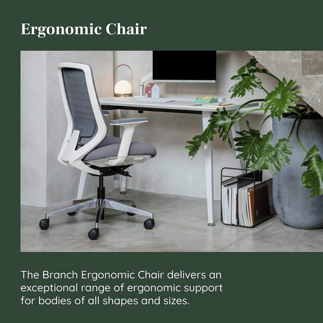 Branch Ergonomic Office Chair, All Black