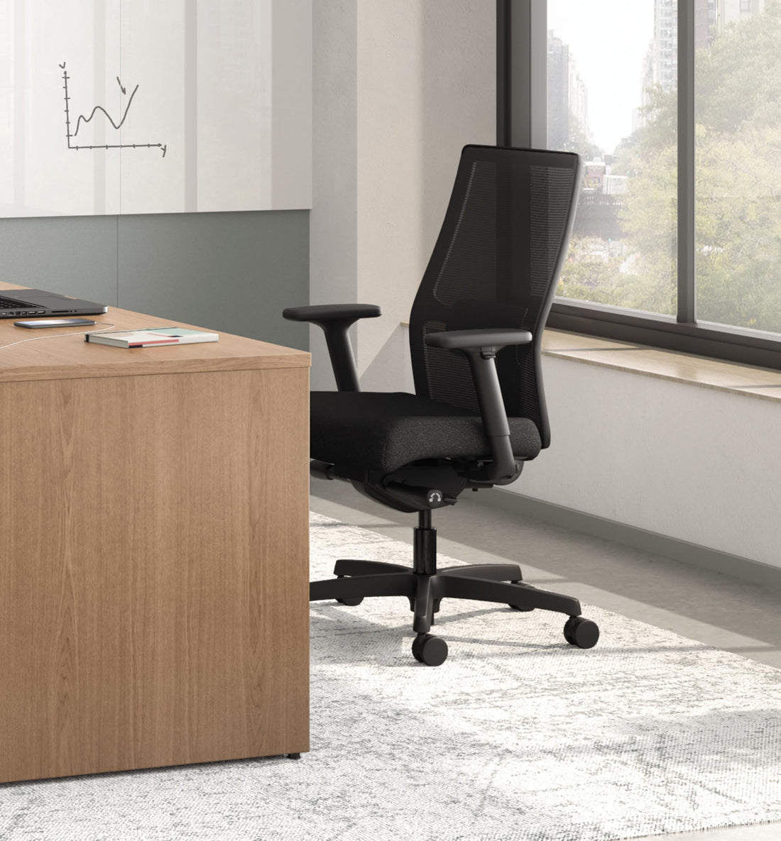 HON Ignition 2.0 Office Chair, Black