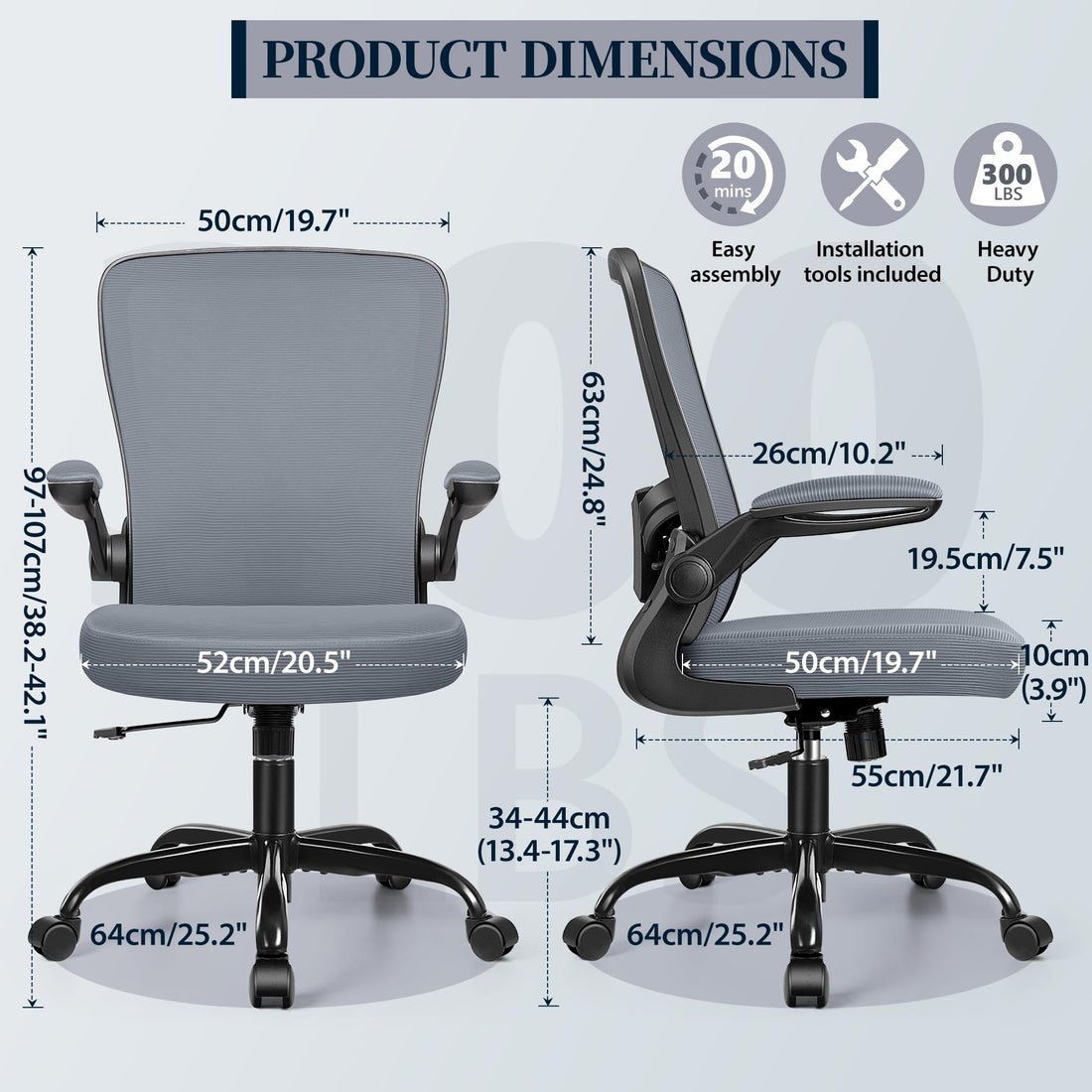 FelixKing Ergonomic Office Chair, Black