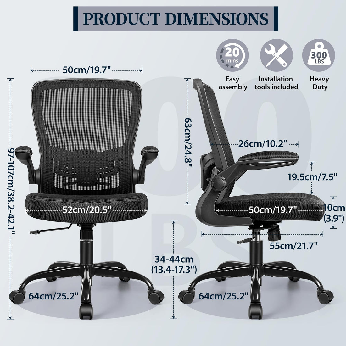 FelixKing Ergonomic Office Chair, Black