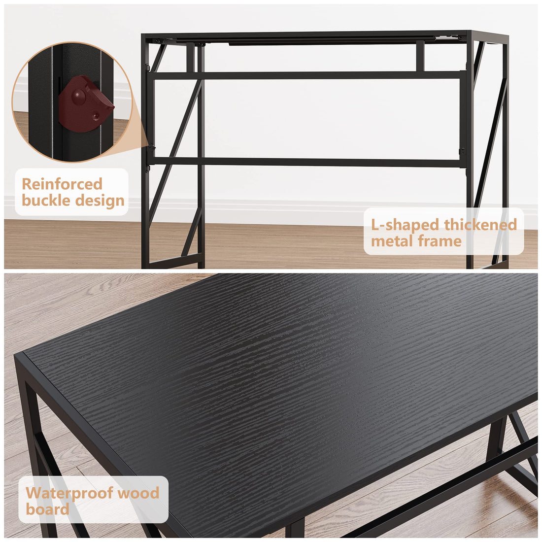 Elephance Folding Computer Desk for Home Office
