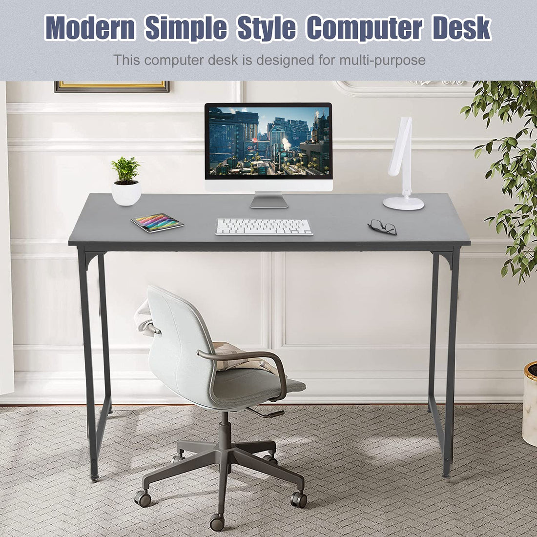 BestOffice 32" Modern Computer Desk, Black