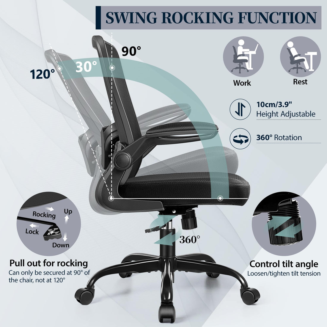 FelixKing Ergonomic Office Chair, Black
