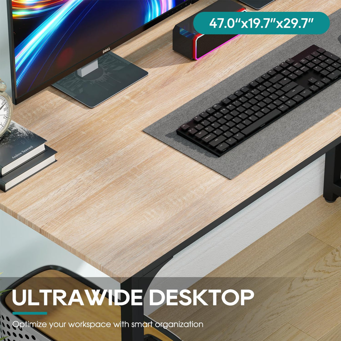BestOffice 32" Modern Computer Desk, Black
