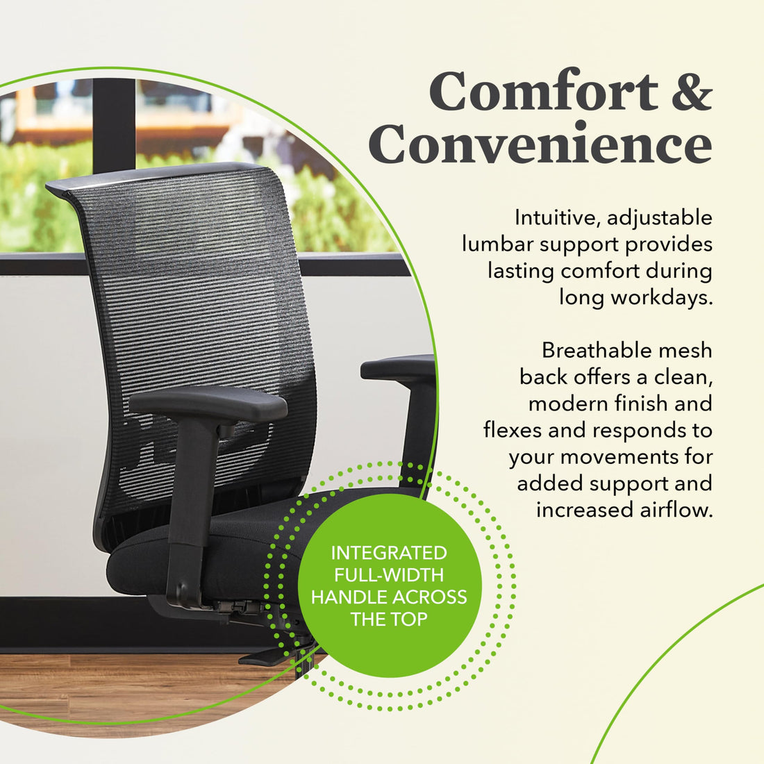 HON Convergence Ergonomic Office Chair, Black