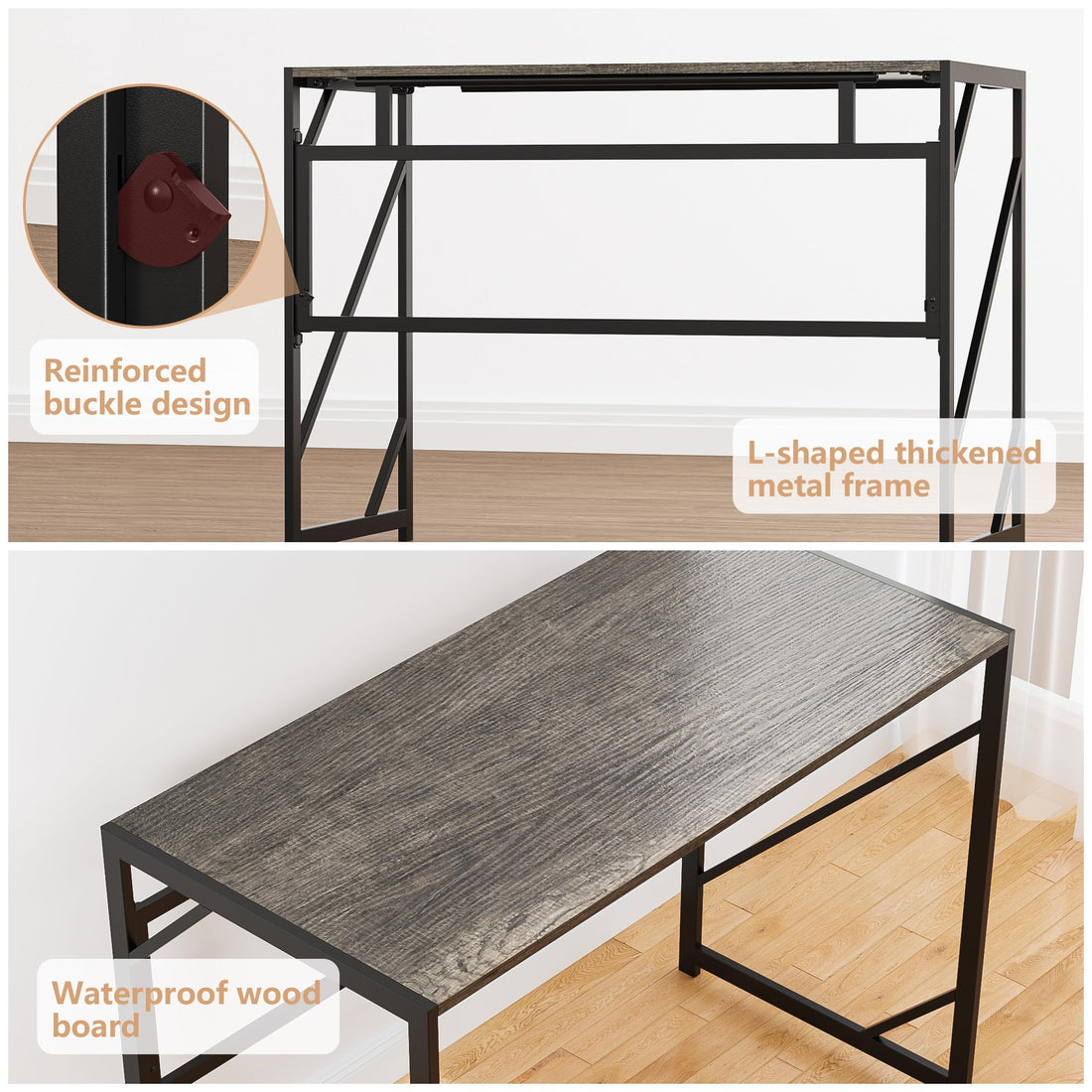 Elephance Folding Computer Desk for Home Office