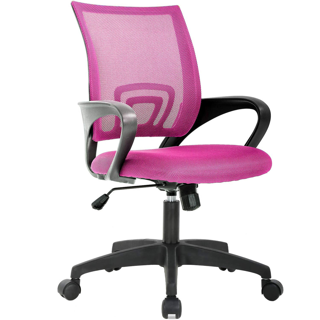 BestOffice Ergonomic Mid-Back Office Chair, Black
