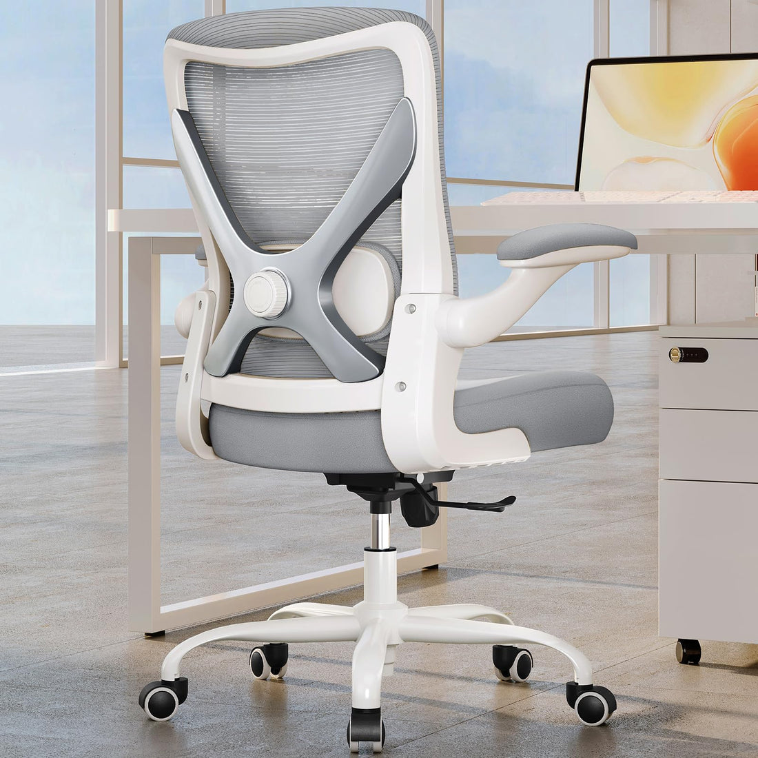 Ergonomic Office Chair, Grey Gold