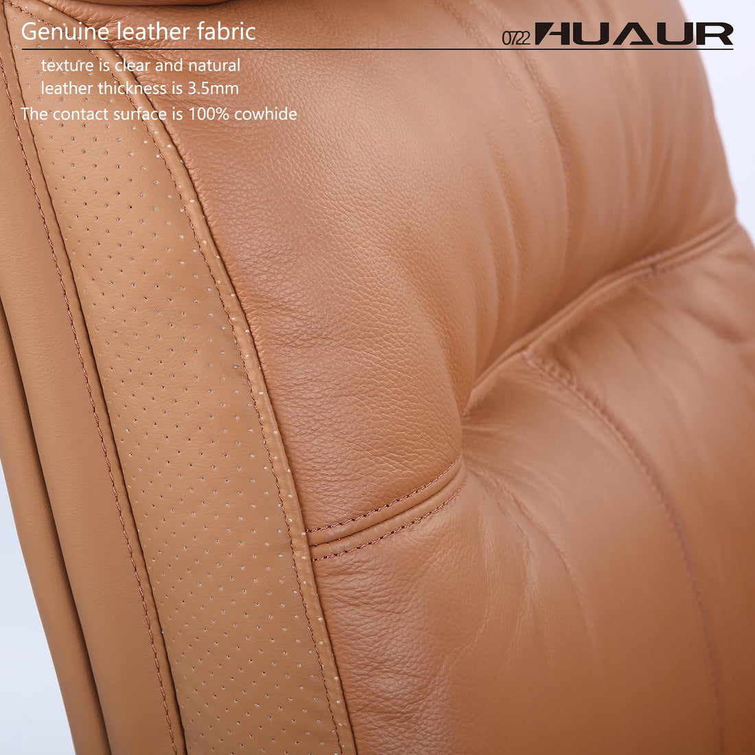Leather High-Back Executive Chair, Brown