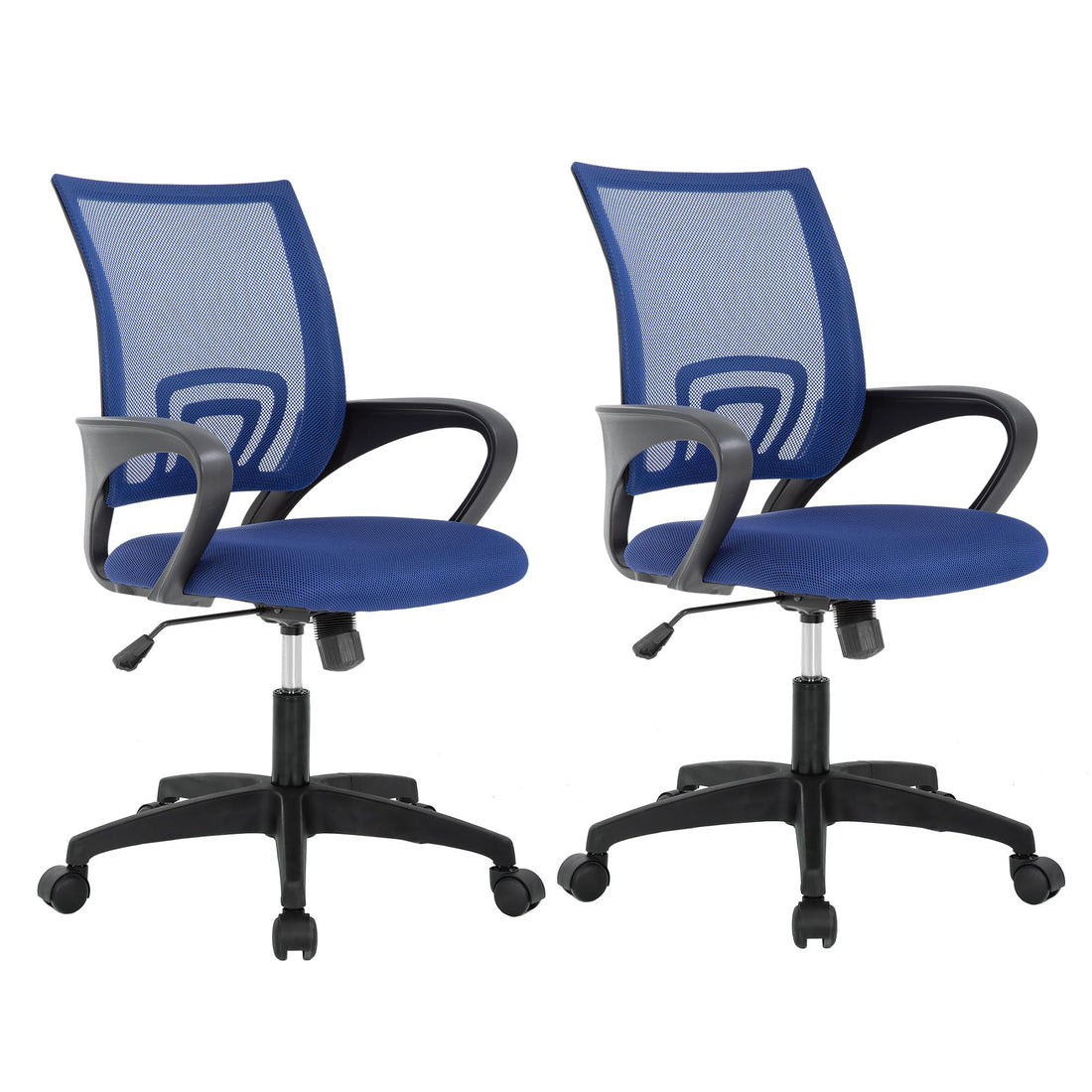 BestOffice Ergonomic Mid-Back Office Chair, Black