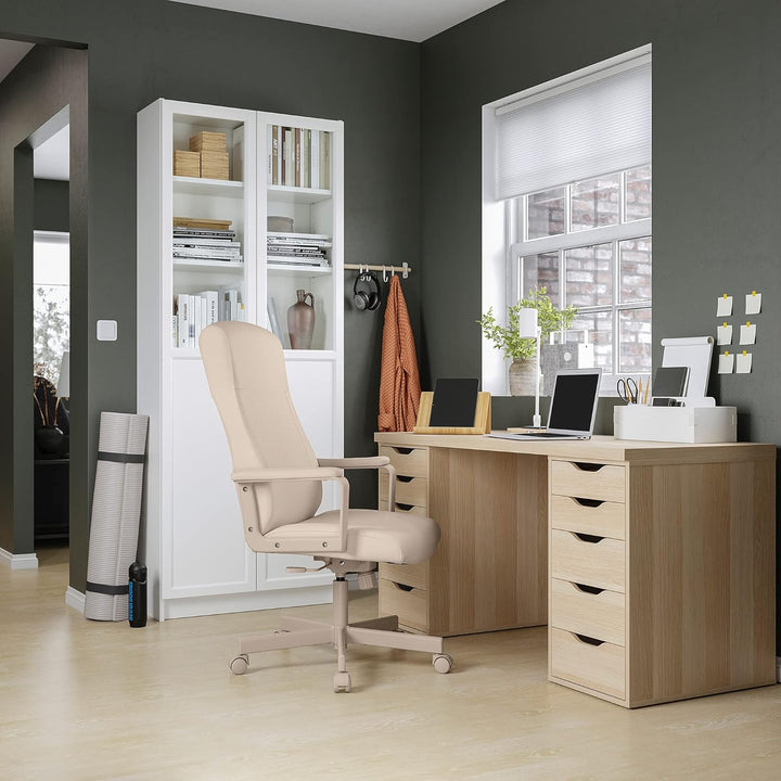 ALEX/LAGKAPTEN White Oak Desk with 4 Drawers