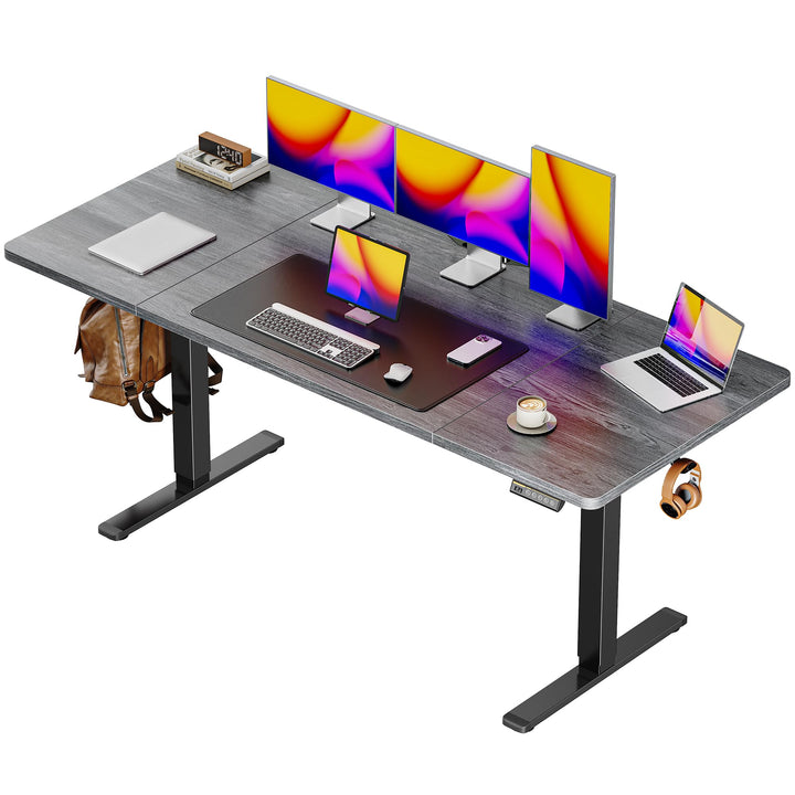Huuger 55"x28" Large Electric Standing Desk, Black