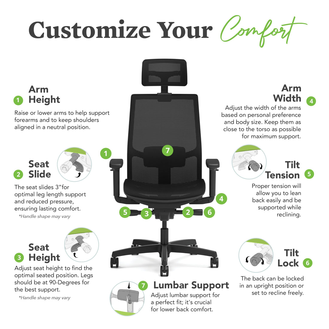 HON Ignition 2.0 Office Chair, Black