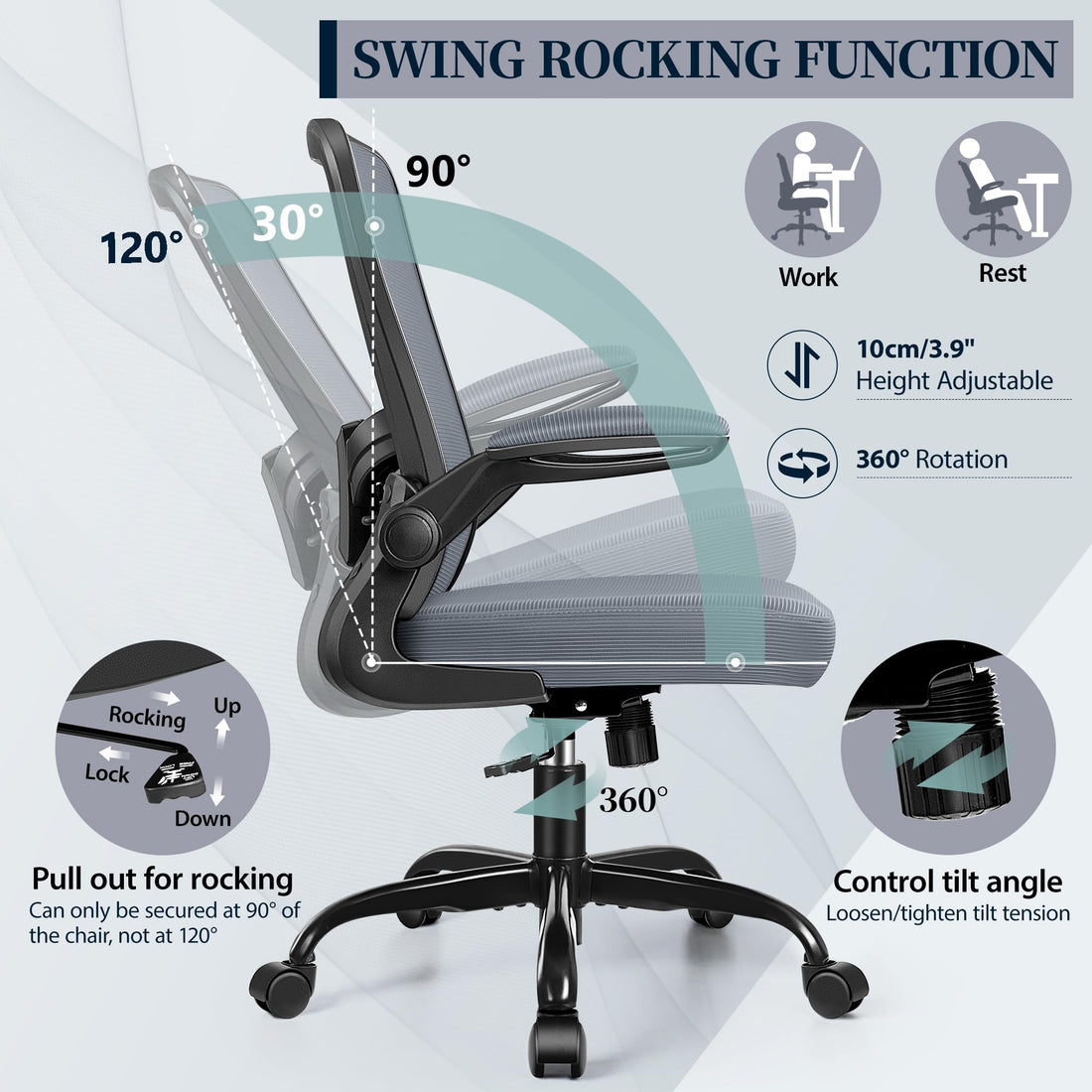 FelixKing Ergonomic Office Chair, Black