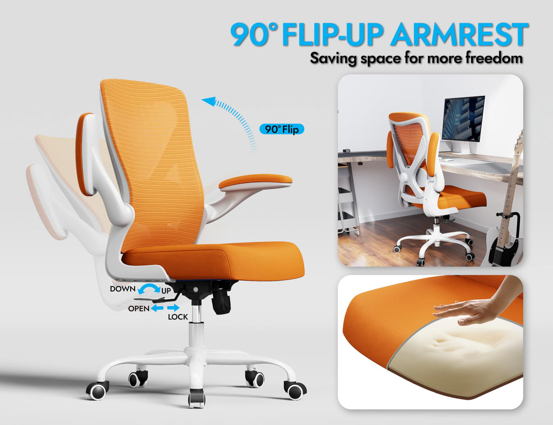 Ergonomic Office Chair, Grey Gold