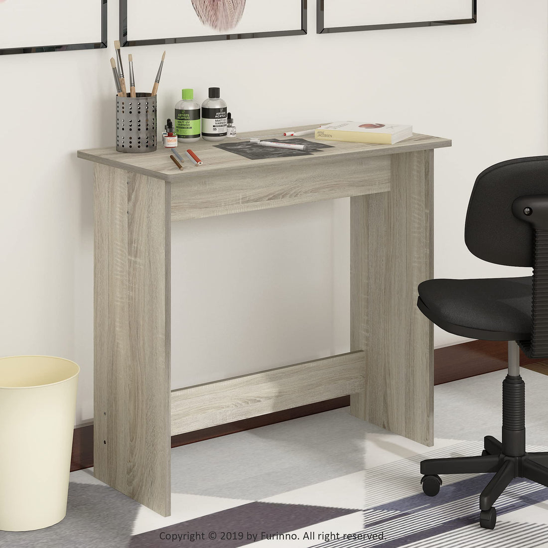 FURINNO Simplistic Study Table, Light Blue