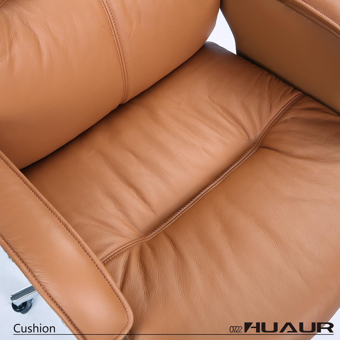 Leather High-Back Executive Chair, Brown