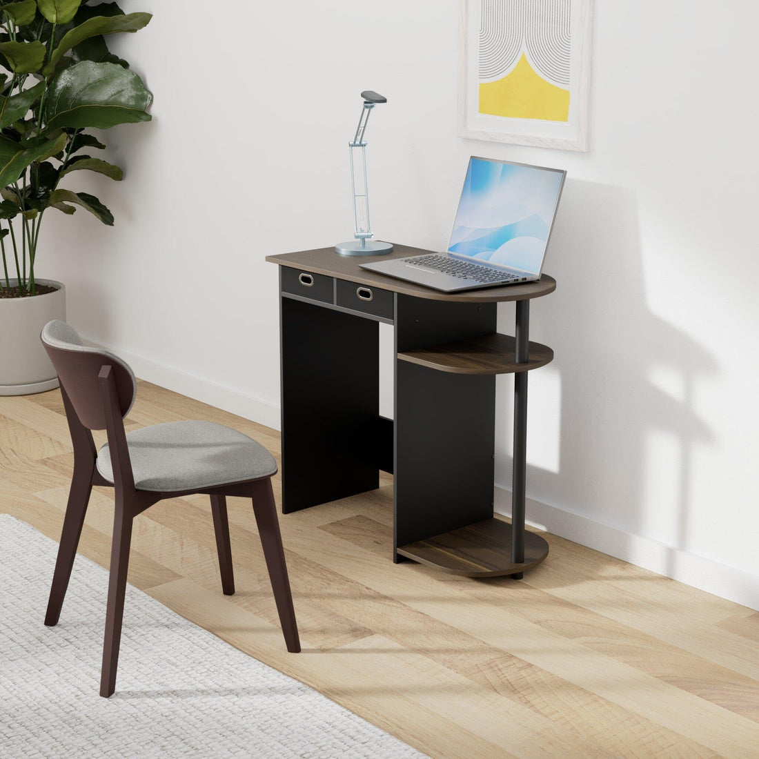 FURINNO Simplistic Study Table, Light Blue