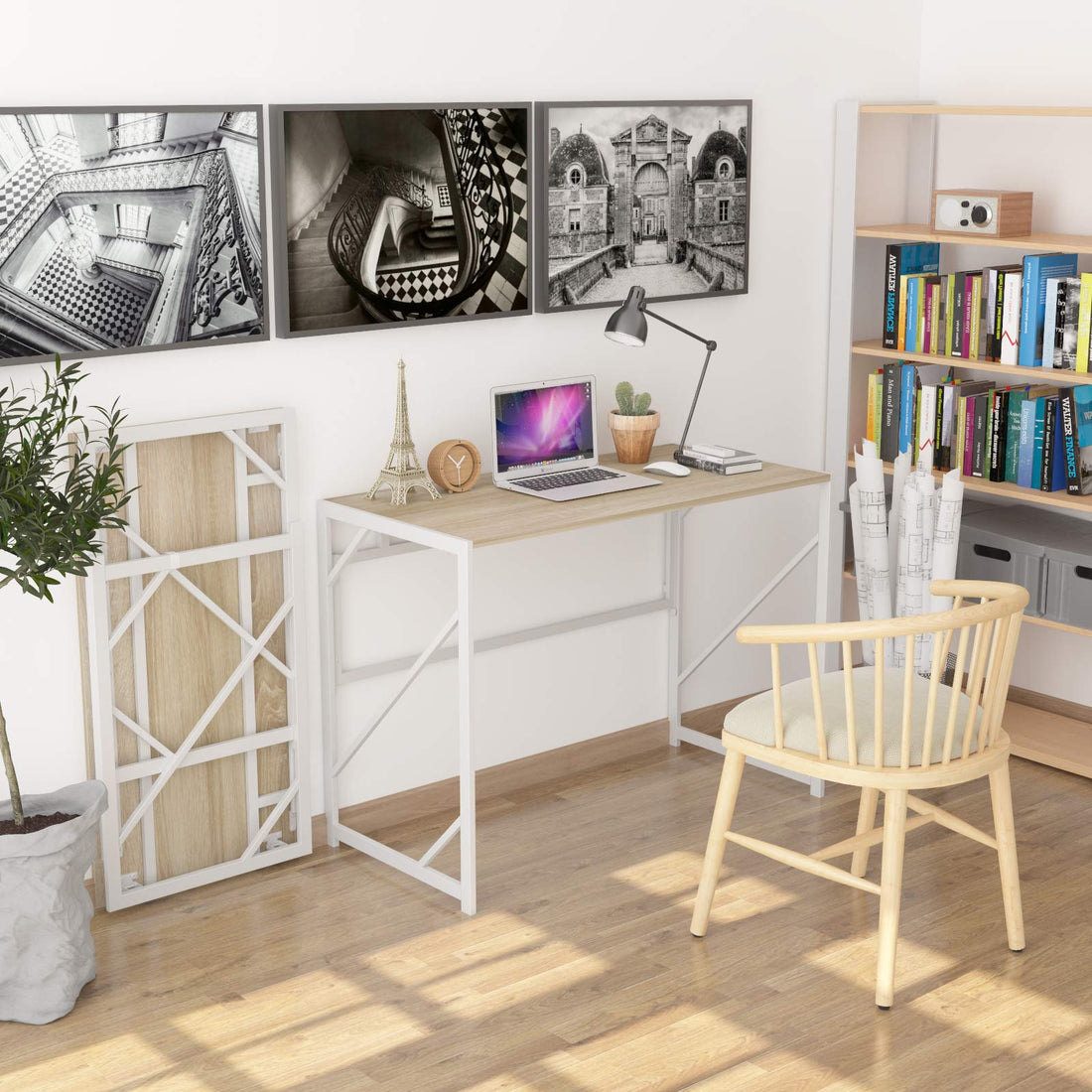 Elephance Folding Computer Desk for Home Office