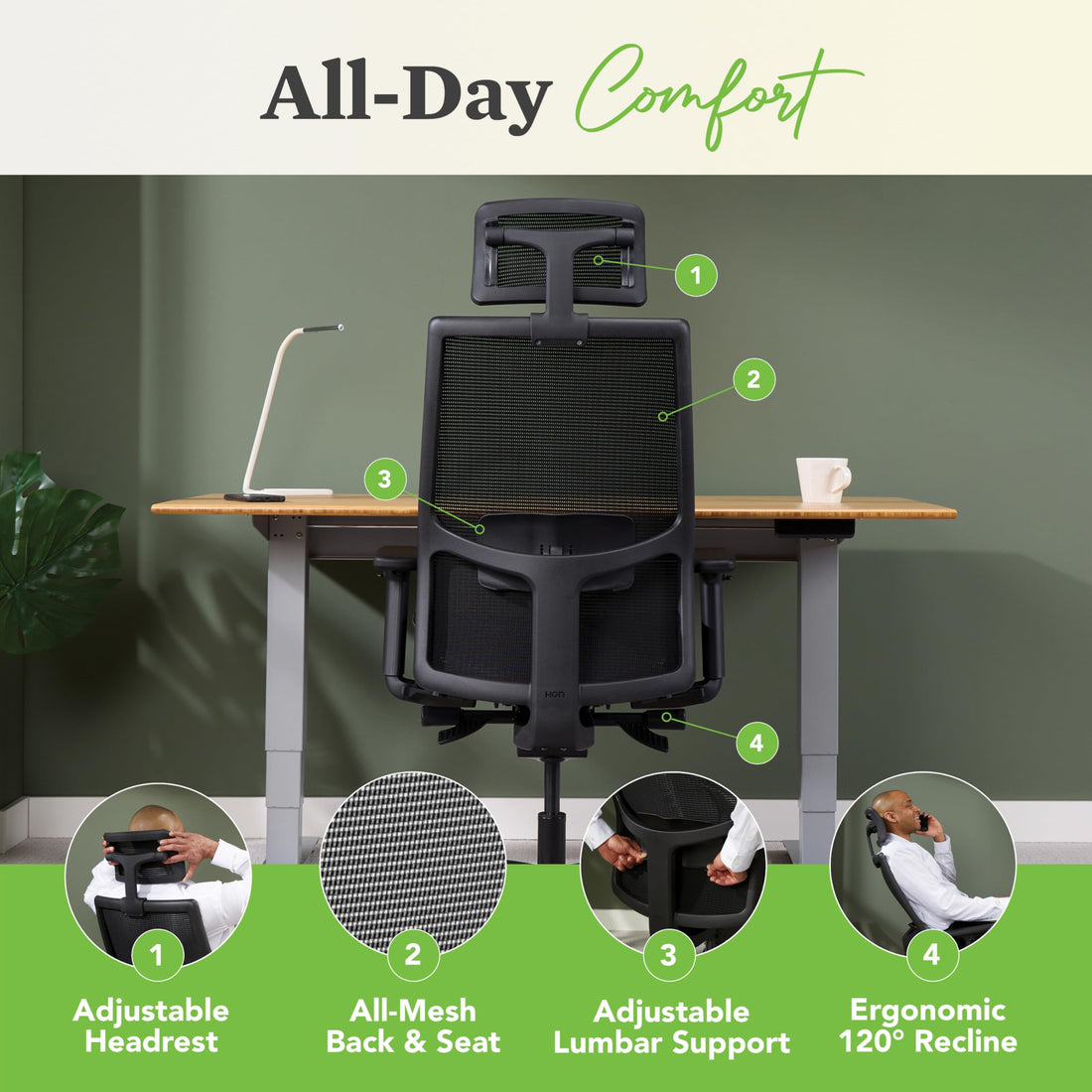 HON Ignition 2.0 Office Chair, Black