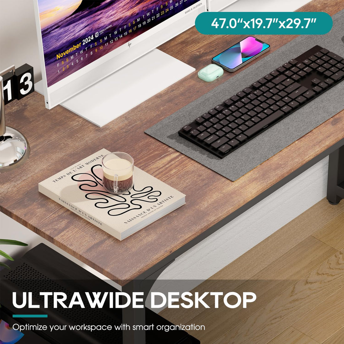 BestOffice 32" Modern Computer Desk, Black
