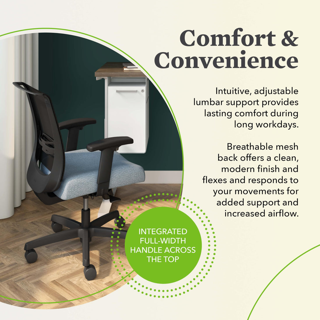 HON Convergence Ergonomic Office Chair, Black