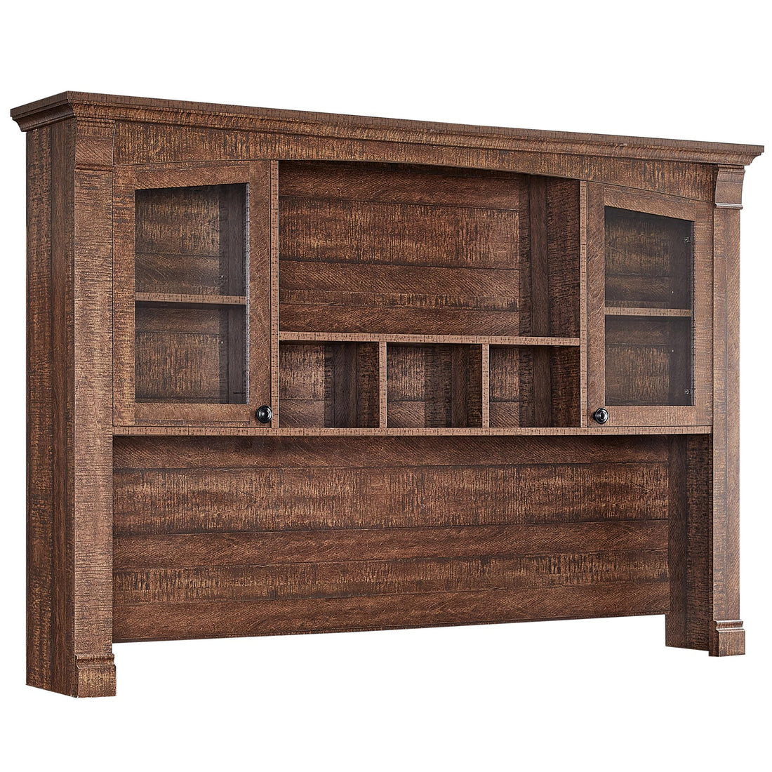 OKD 60" L-Shaped Executive Desk with Hutch & Storage