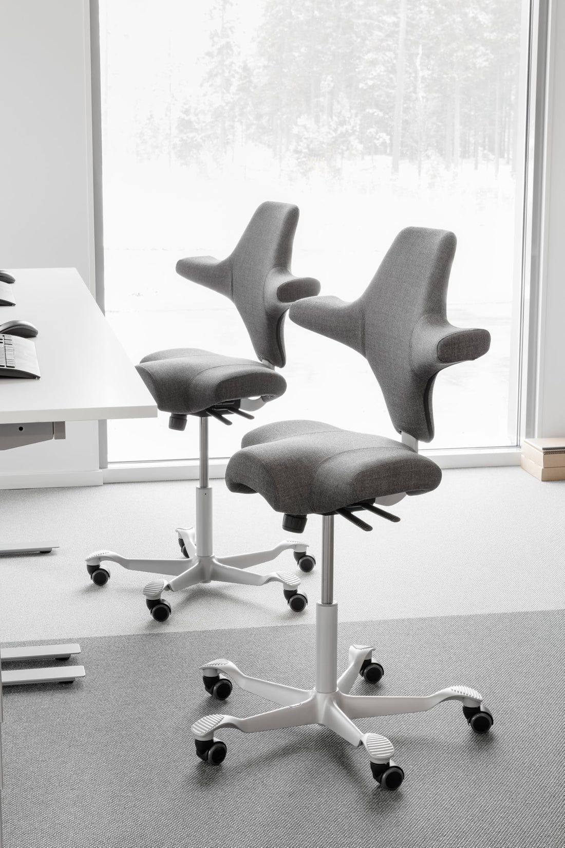HAG Capisco Adjustable Desk Chair, Chestnut Brown