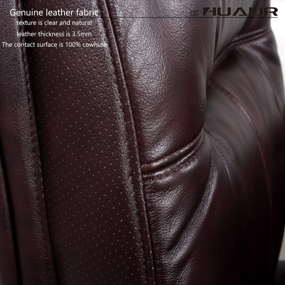 Leather High-Back Executive Chair, Brown