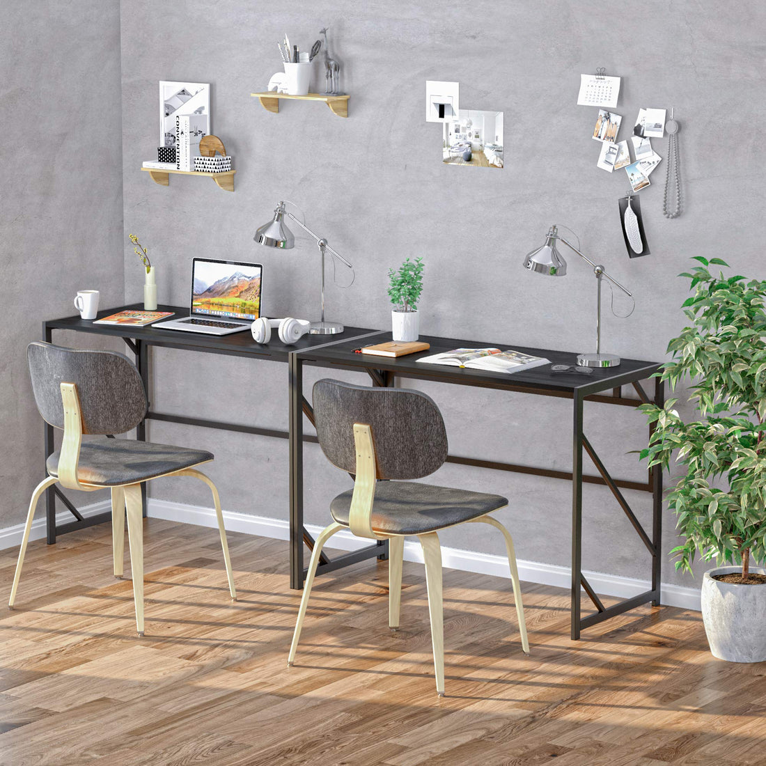 Elephance Folding Computer Desk for Home Office