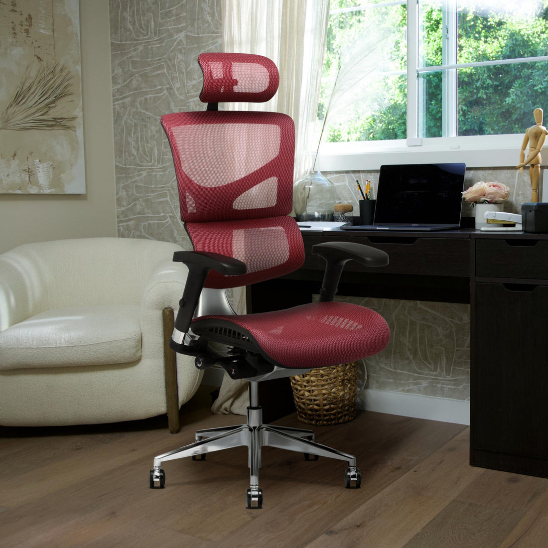 X-Chair X2 Ergonomic Task Chair, Black Mesh