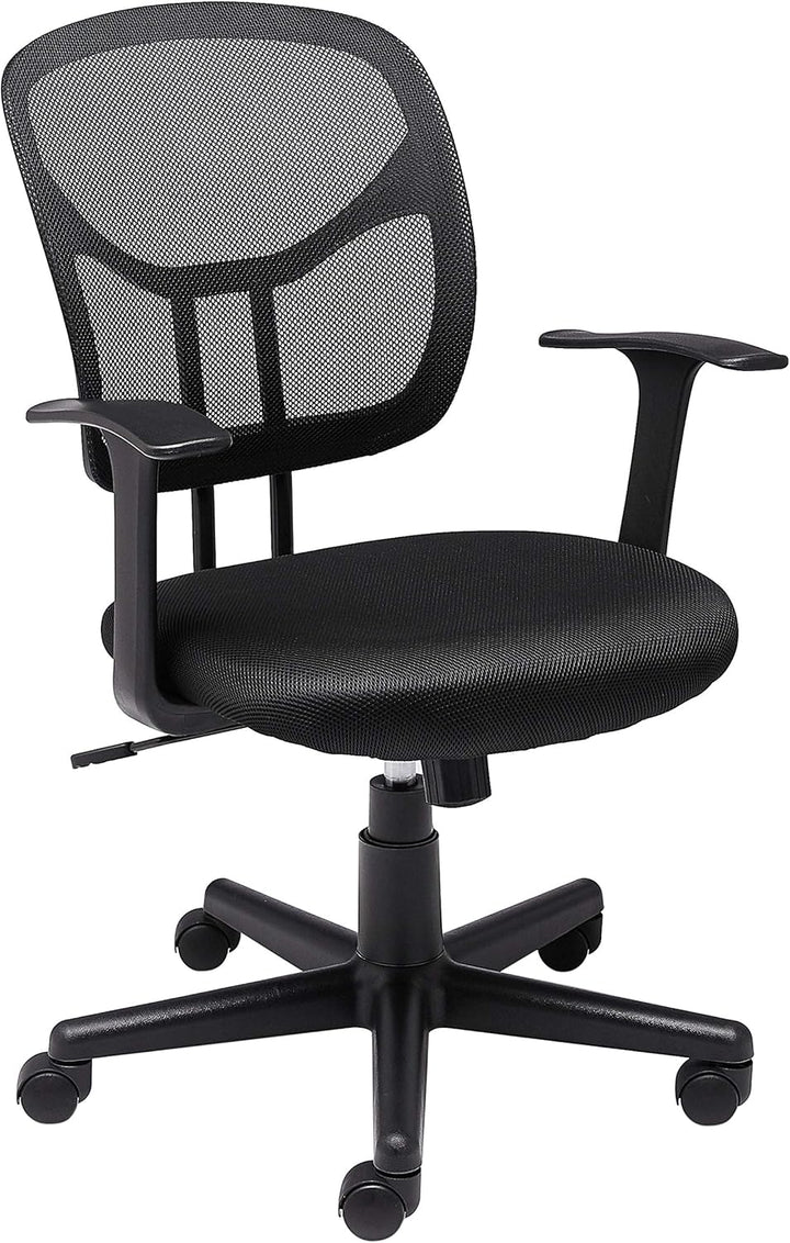 Amazon Basics Mesh Mid-Back Office Chair, Black