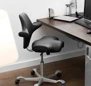 HAG Capisco Sit-to-Stand Desk Chair, Black
